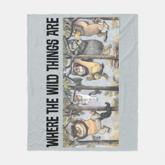 Wild Things and Max Swinging From Trees Fleecedecke (Vorderseite)