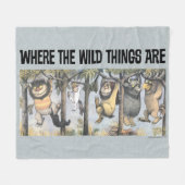 Wild Things and Max Swinging From Trees Fleecedecke (Vorderseite (Horizontal))