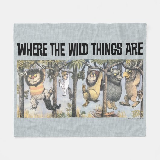 Wild Things and Max Swinging From Trees Fleecedecke (Vorderseite (Horizontal))