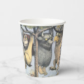 Wild Things and Max Swinging From Trees Pappbecher (Rückseite)