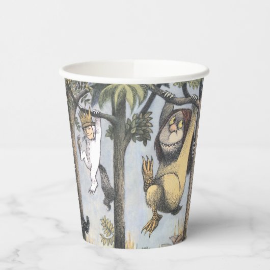 Wild Things and Max Swinging From Trees Pappbecher (Links)