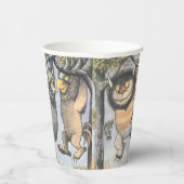 Wild Things and Max Swinging From Trees Pappbecher (Rechts)