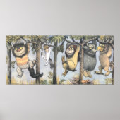 Wild Things and Max Swinging From Trees Poster (Vorne)