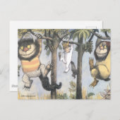 Wild Things and Max Swinging From Trees Postkarte (Vorne/Hinten)