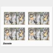 Wild Things and Max Swinging From Trees Rechteckiger Aufkleber (Blatt)