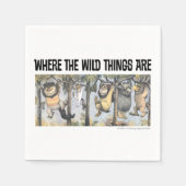 Wild Things and Max Swinging From Trees Serviette (Vorderseite)