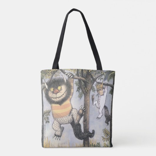 Wild Things and Max Swinging From Trees Tasche (Rückseite)