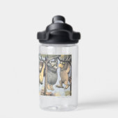 Wild Things and Max Swinging From Trees Trinkflasche (Rückseite)