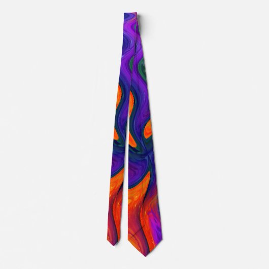 Wild Things coole moderne abstrakte Kunst Krawatte (Rückseite)