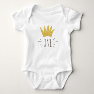 Wild Things Gold Crown Geburtstag Säugling Strampl Baby Strampler