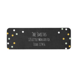 Wild Things Gold Crown Return Address Label Boy