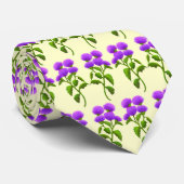 Wild Thistle Blume Krawatte (Gerollt)