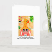 Wild Thoughts Baby Dusche Einladung (Rückseite)