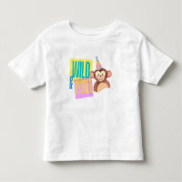 Wild & Three 3. Geburtstags-Affen-T - Shirt