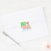 Wild & Three Kangaroo 3. Geburtstag Gunst Sticker (Umschlag)