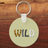 WILD-Tierdruck Schlüsselanhänger (Vorderseite)