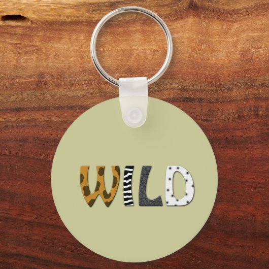 WILD-Tierdruck Schlüsselanhänger (Vorderseite)