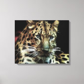 Wild tierischer Leopard umhüllte Canvas Leinwanddruck (Vorderseite)