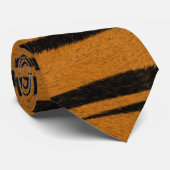 Wild tierischer Tiger gestanzter Kunstentwurf Krawatte (Gerollt)