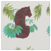 Wild Tiger Art Stoff (Nahaufnahme)