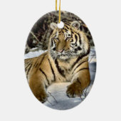 Wild Tiger Art Weihnachtsschmuck (Hinten)