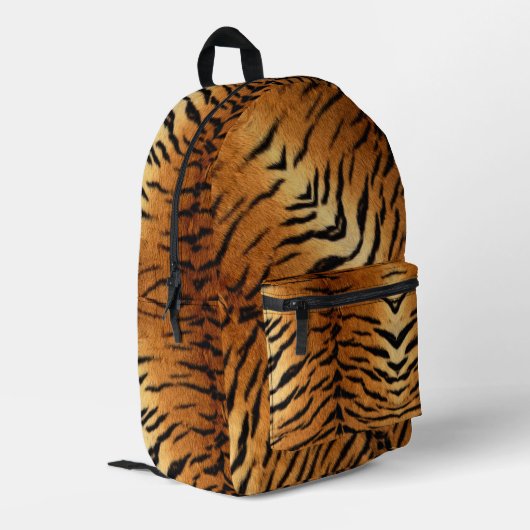 Wild-Tiger-Druck Bedruckter Rucksack (Rückseitige Ecke links)