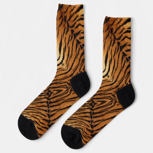 Wild-Tiger-Druck Socken (Linkes Detail)