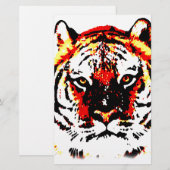 Wild Tiger Eyes Briefpapier (Vorne/Hinten)
