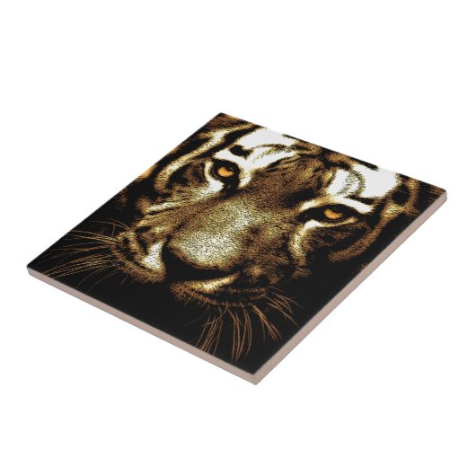 Wild Tiger Eyes Fliese (Seite)