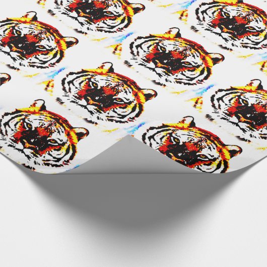 Wild Tiger Eyes Geschenkpapier (Ecke)