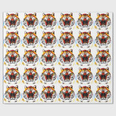 Wild Tiger Eyes Geschenkpapier (Flach)