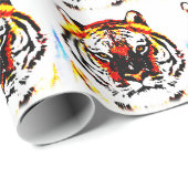 Wild Tiger Eyes Geschenkpapier (Rolleneckpunkt)