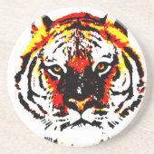 Wild Tiger Eyes Getränkeuntersetzer (Vorne)