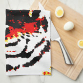 Wild Tiger Eyes Handtuch (Viertel Falte)