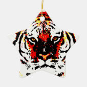 Wild Tiger Eyes Keramikornament (Vorne)