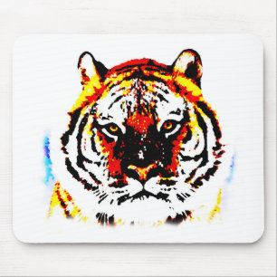 Wild Tiger Eyes Mousepad