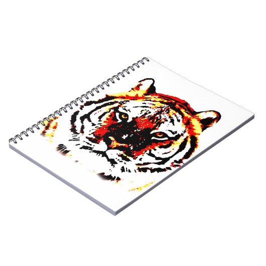 Wild Tiger Eyes Notizblock (Linke Seite)