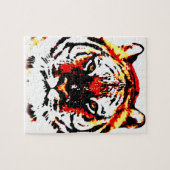Wild Tiger Eyes Puzzle (Horizontal)