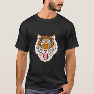 Wild Tiger Face Mountain Cat Animal T-Shirt