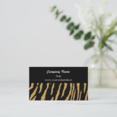 Wild Tiger Fur Muster Business Card Visitenkarte (Stehend Vorderseite)