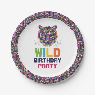 Wild Tiger, Geburtstagsparty Pappteller