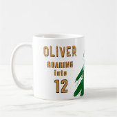 Wild Tiger Head Watercolor Birthday Kaffeetasse (Links)