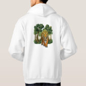 “Wild Tiger in the Forest – Natural Light Jungle D Hoodie (Rückseite)