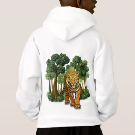 “Wild Tiger in the Forest – Natural Light Jungle D Hoodie