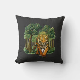“Wild Tiger in the Forest – Natural Light Jungle D Kissen