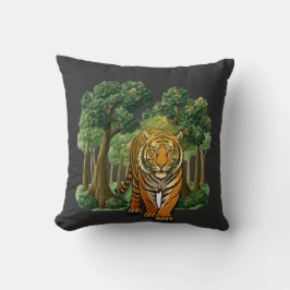 “Wild Tiger in the Forest – Natural Light Jungle D Kissen