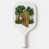 “Wild Tiger in the Forest – Natural Light Jungle D Pickleball Schläger (Vorderseite)