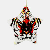 Wild Tiger Keramik Ornament (Rechts)