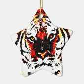 Wild Tiger Keramik Ornament (Links)