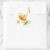 Wild Tiger Lily Runder Aufkleber (Tasche)